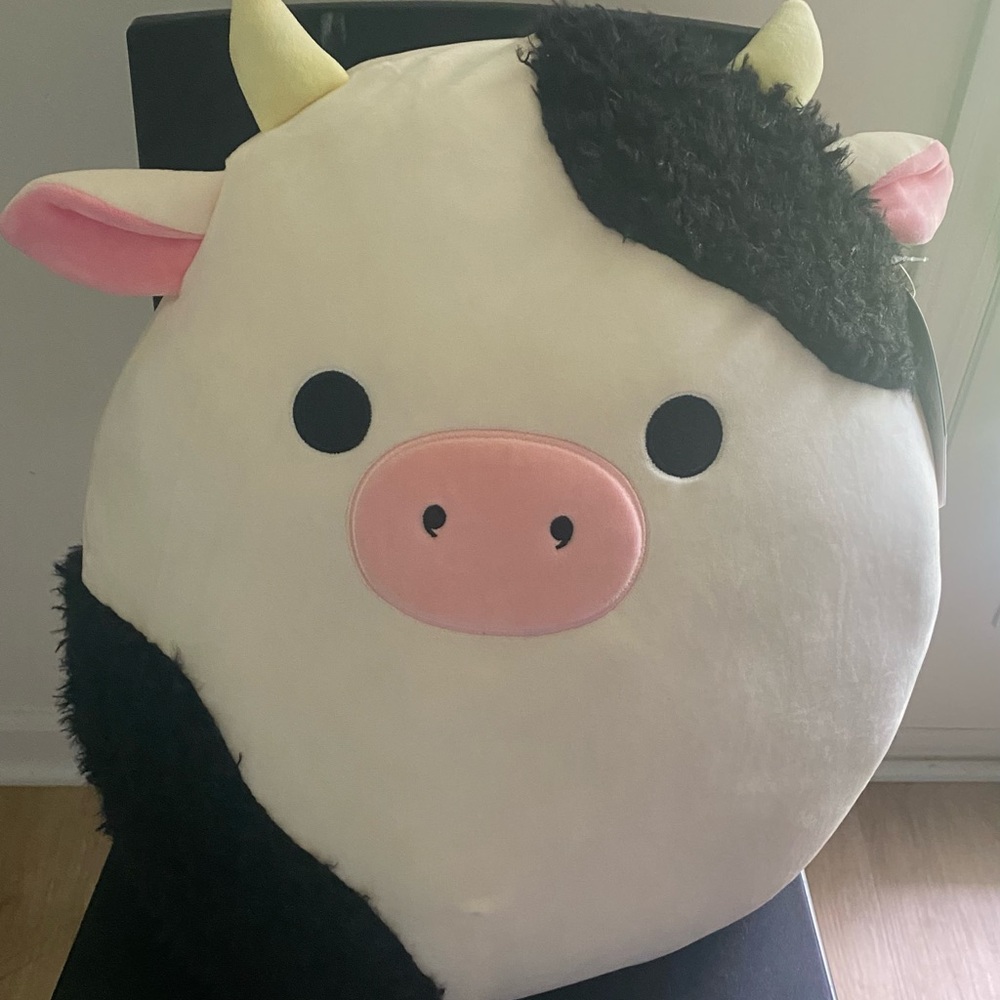 NWT Squishmallows 16” Connor the Cow Fuzzy original Walgreens Exclusive